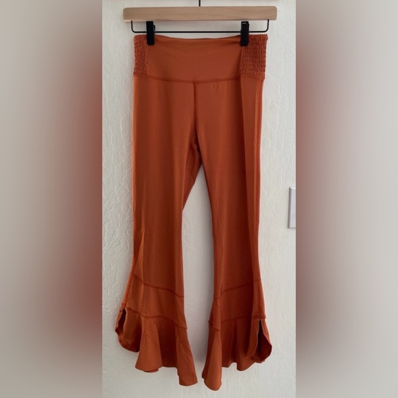 Free People Movement Orange Leggings - Picture 1 of 6